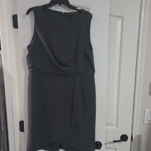 Elegant Asymmetrical Gray Dress